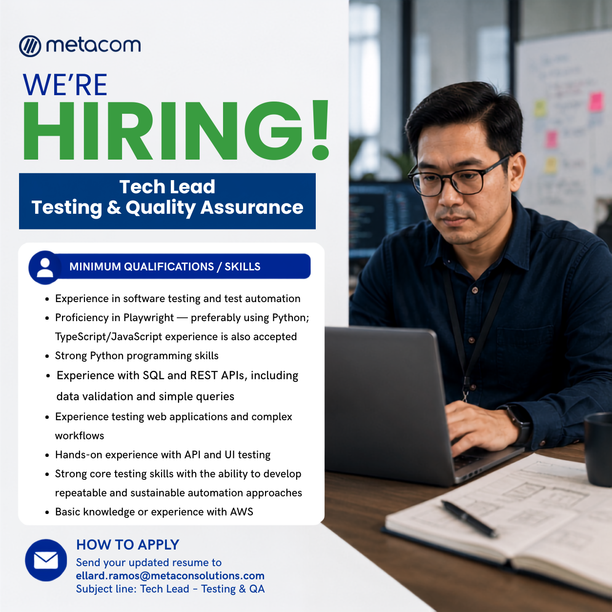 Tech Lead – Testing & Quality Assurance | Hybrid | BGC