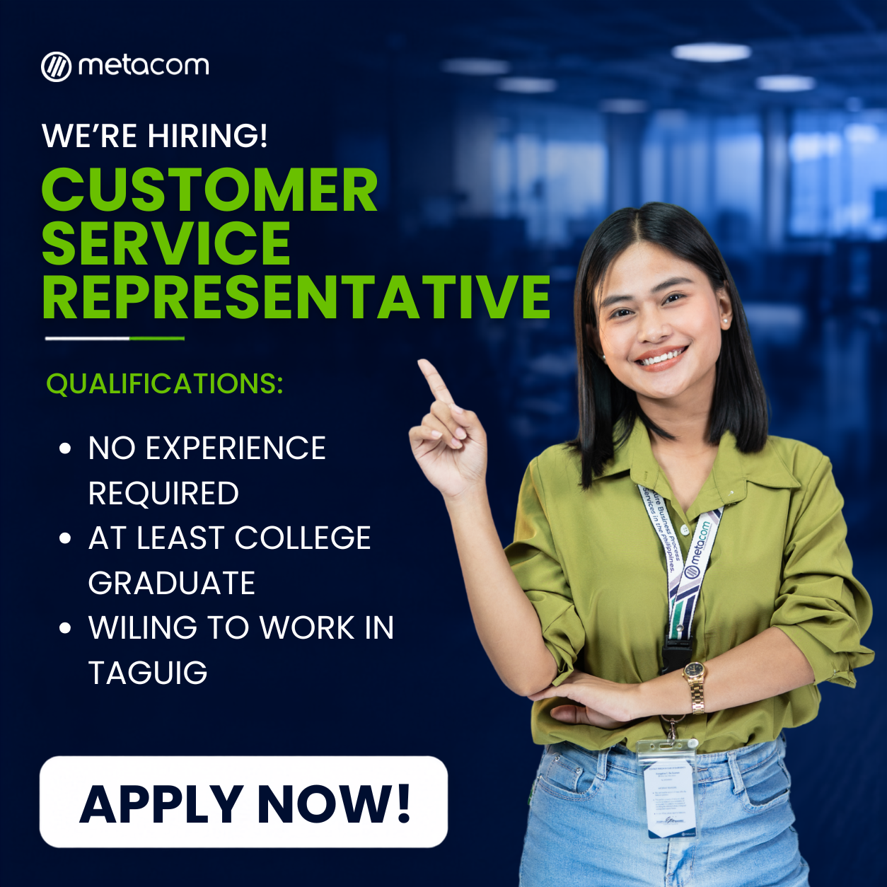 Customer Care Associate l Taguig Site