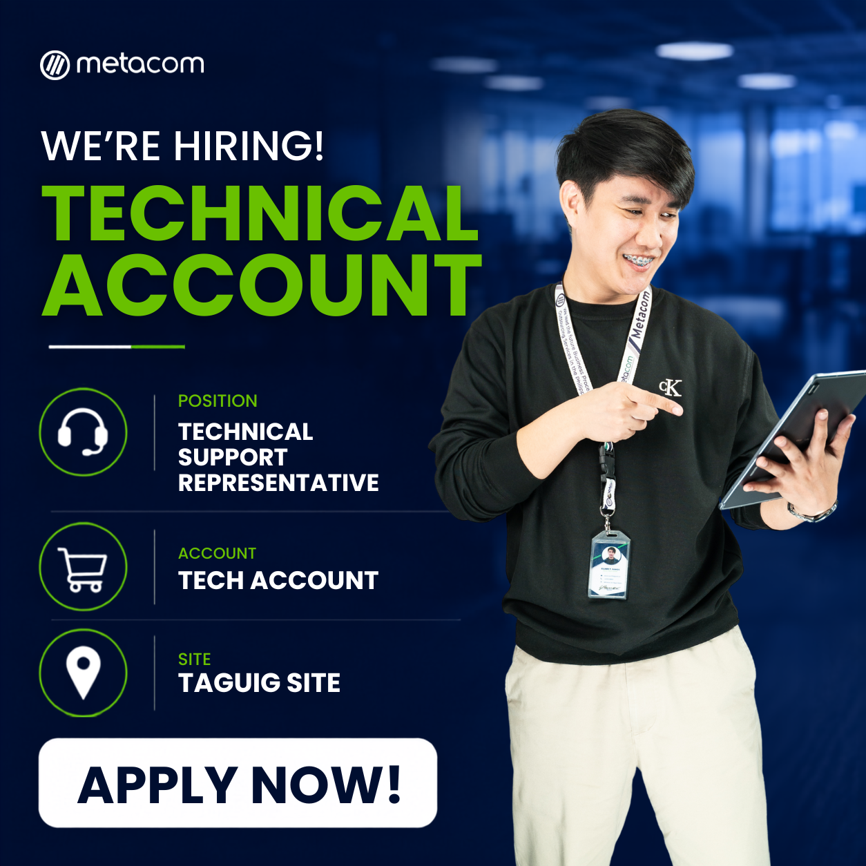 Technical Support Representative for Taguig Site