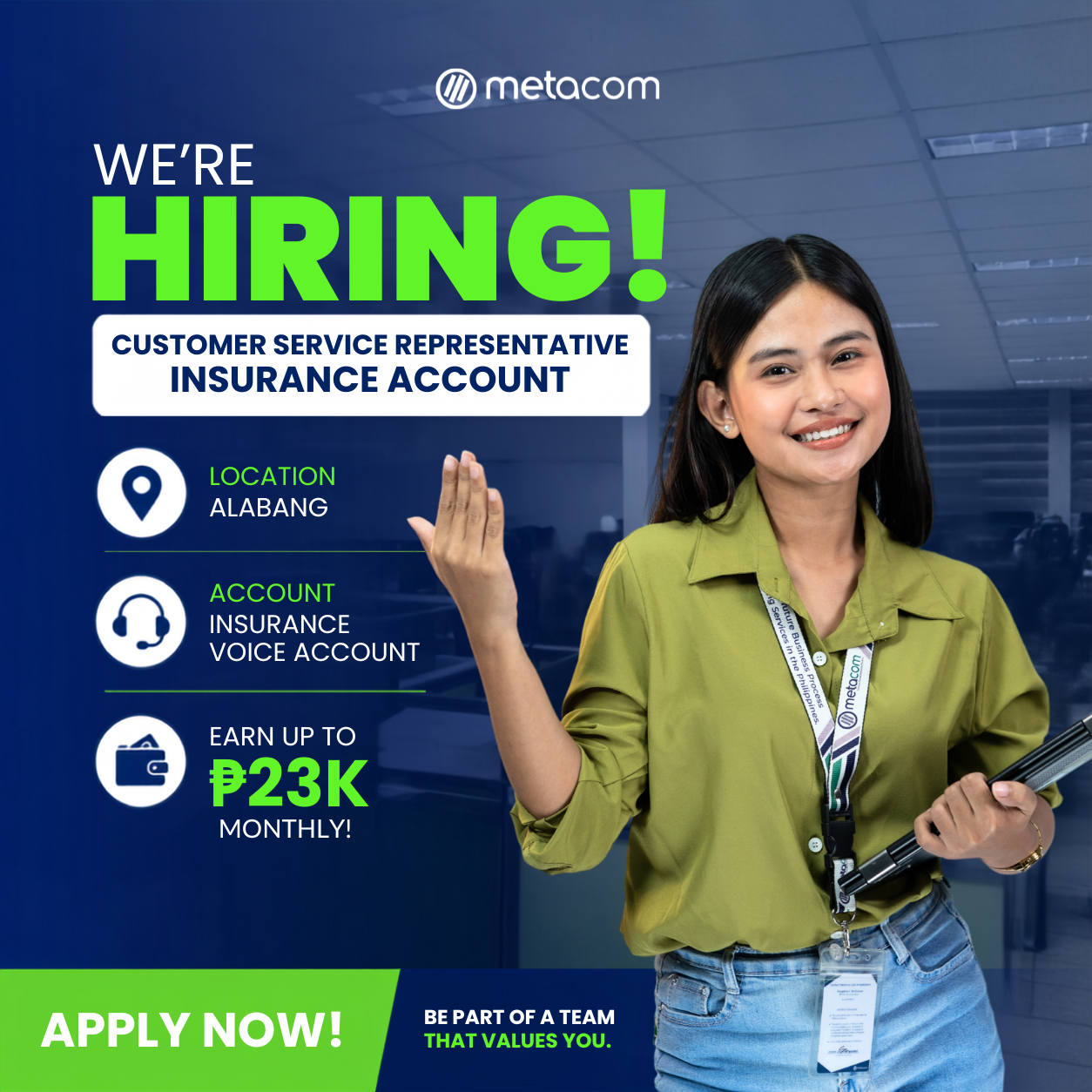 Customer Service Representative – Insurance Account | ₱19K–₱23K